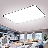Deckenlampe LED Deckenleuchte Dimmbar 72W mit Fernbedienung Wohnzimmer Lampe Modern Deckenleuchten Kueche Badezimmer Flur Schlafzimmer